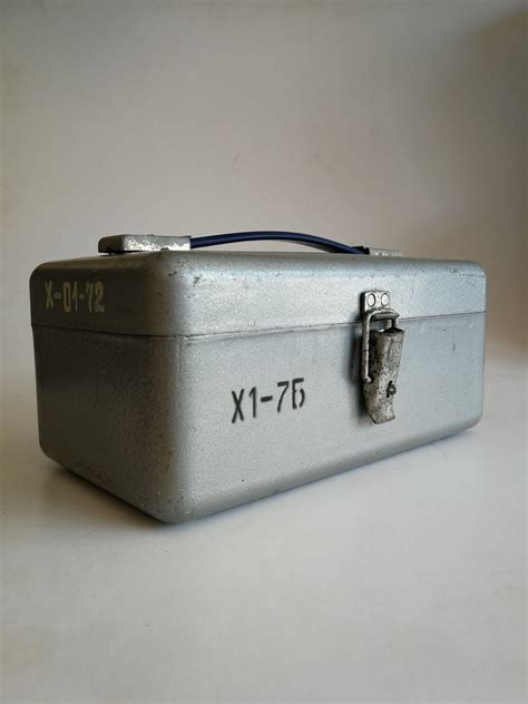 1985 soviet army metal box|Vintage Set Soviet Army Four Items In Set Military WW2 Metal .